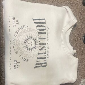 Hollister Kids White Solar Tour Sweatshirt